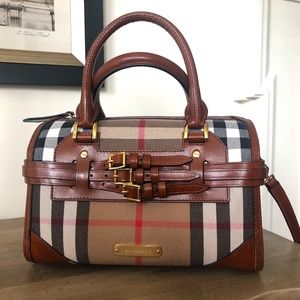 Burberry Bridle House Check Handbag